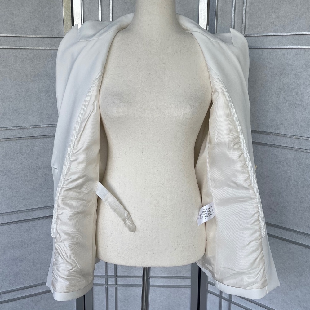 NWT Veronica Beard Off-White Charlize Dickey Jacket sz 12 - Picture 6 of 14